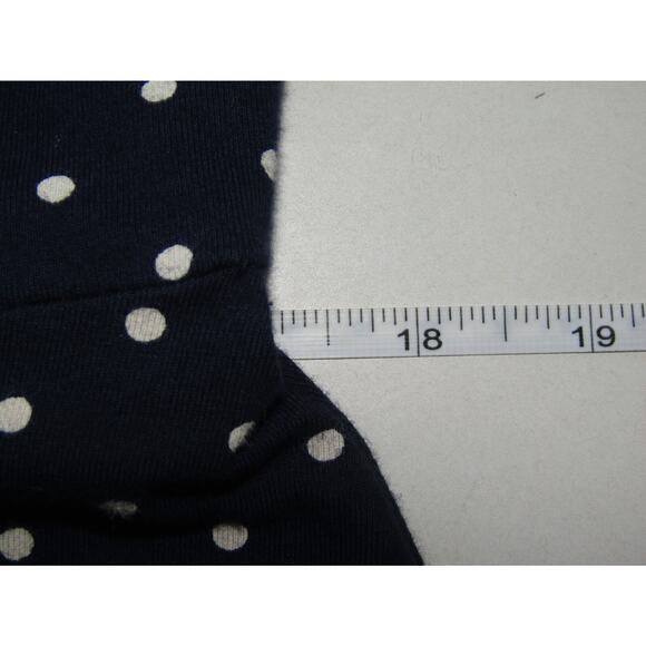 Old Navy Polka Dot Dress Knit sz L Fit Flare Skater Boho Nautical Y2K Mini - Picture 4 of 6